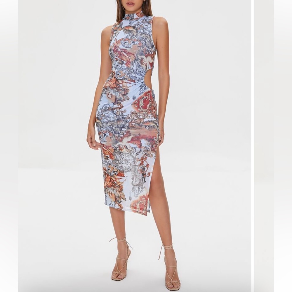 Jacquard Print Dress